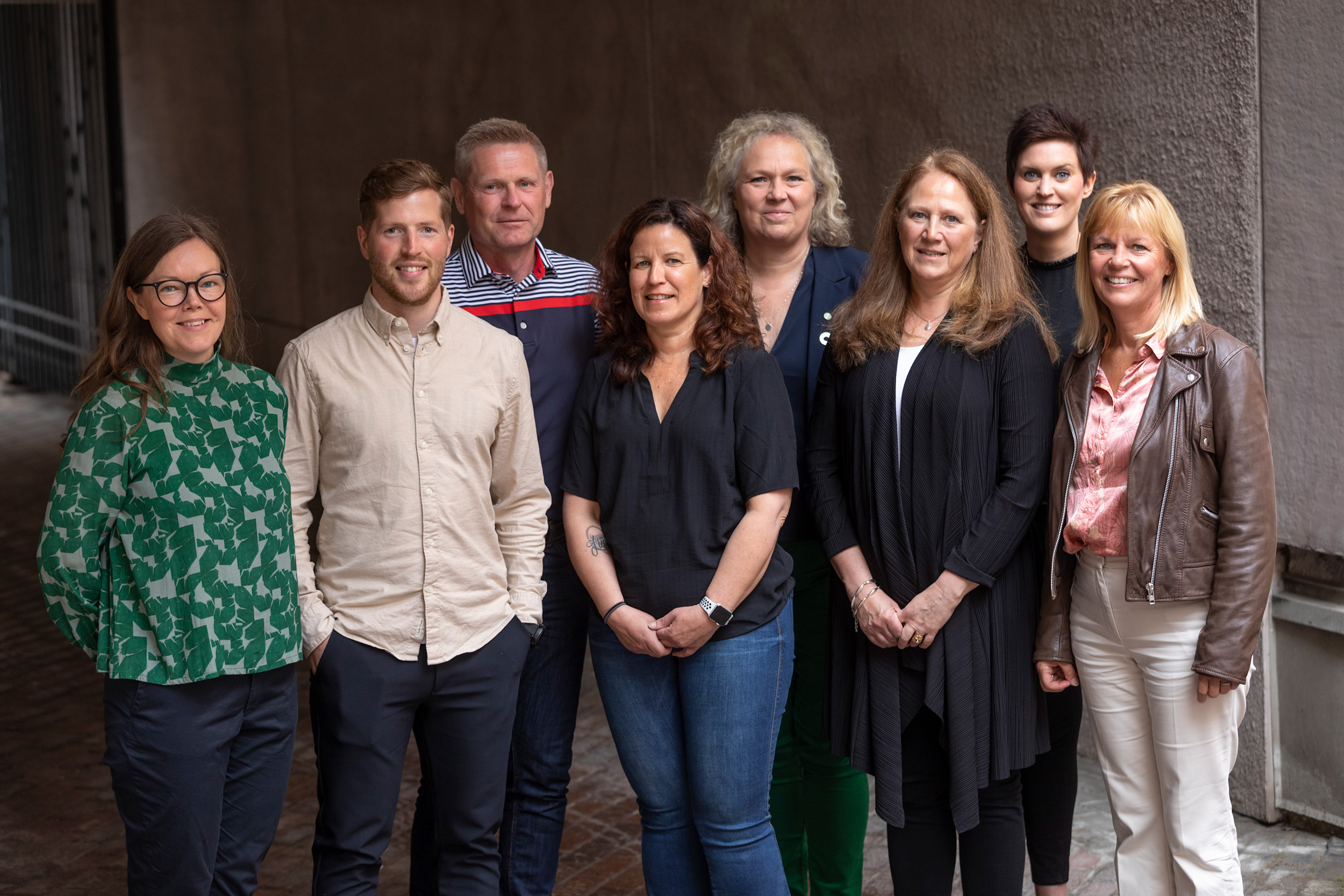 Förbundsstyrelsen. Foto: Ulf Huett. Gruppbild av förbundsstyrelsen 2021-2024